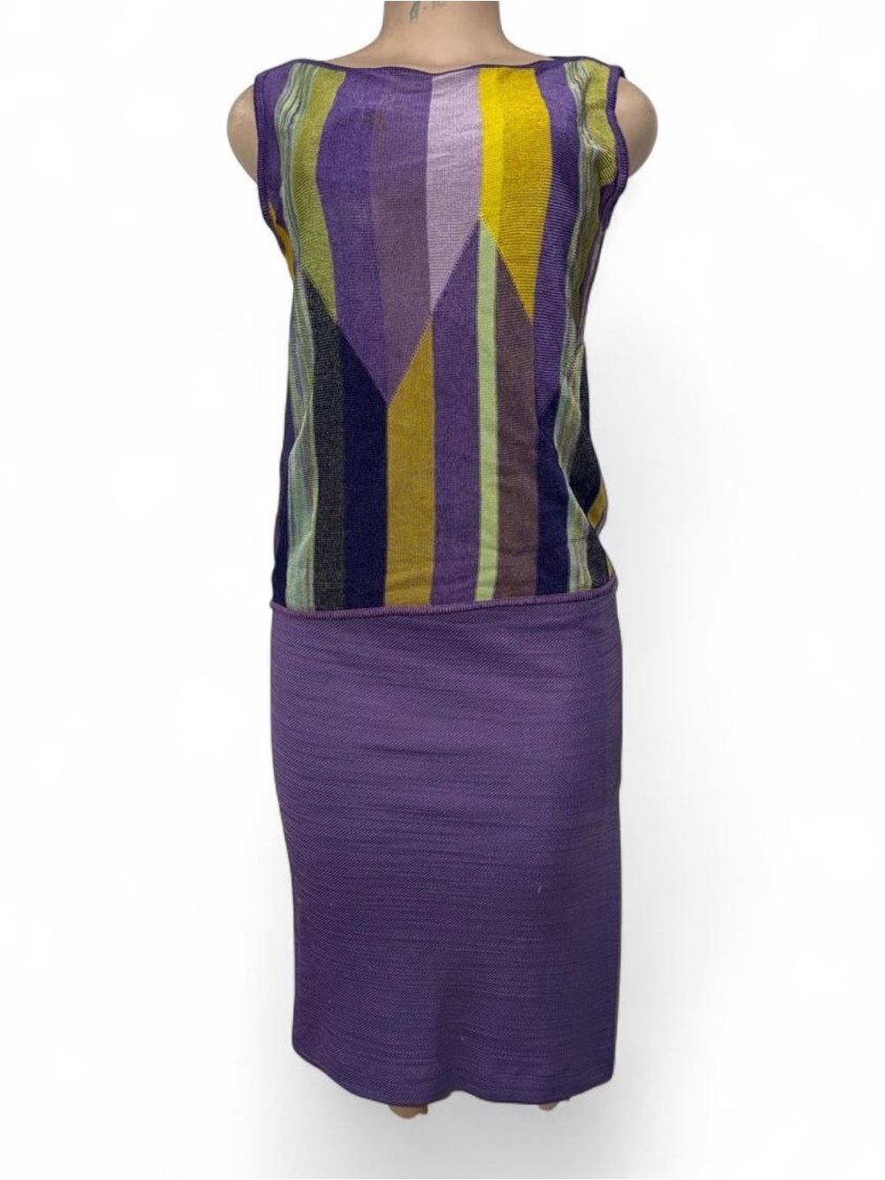 Missoni purple multicolor knit set